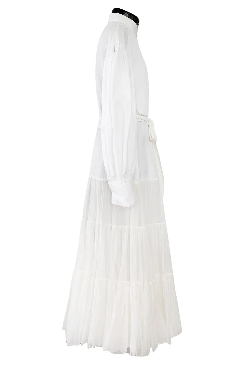 Spring 2020 Valentino by Pierpaolo Piccioli Runway White 'Le Blanc' Tuxedo Front Dress