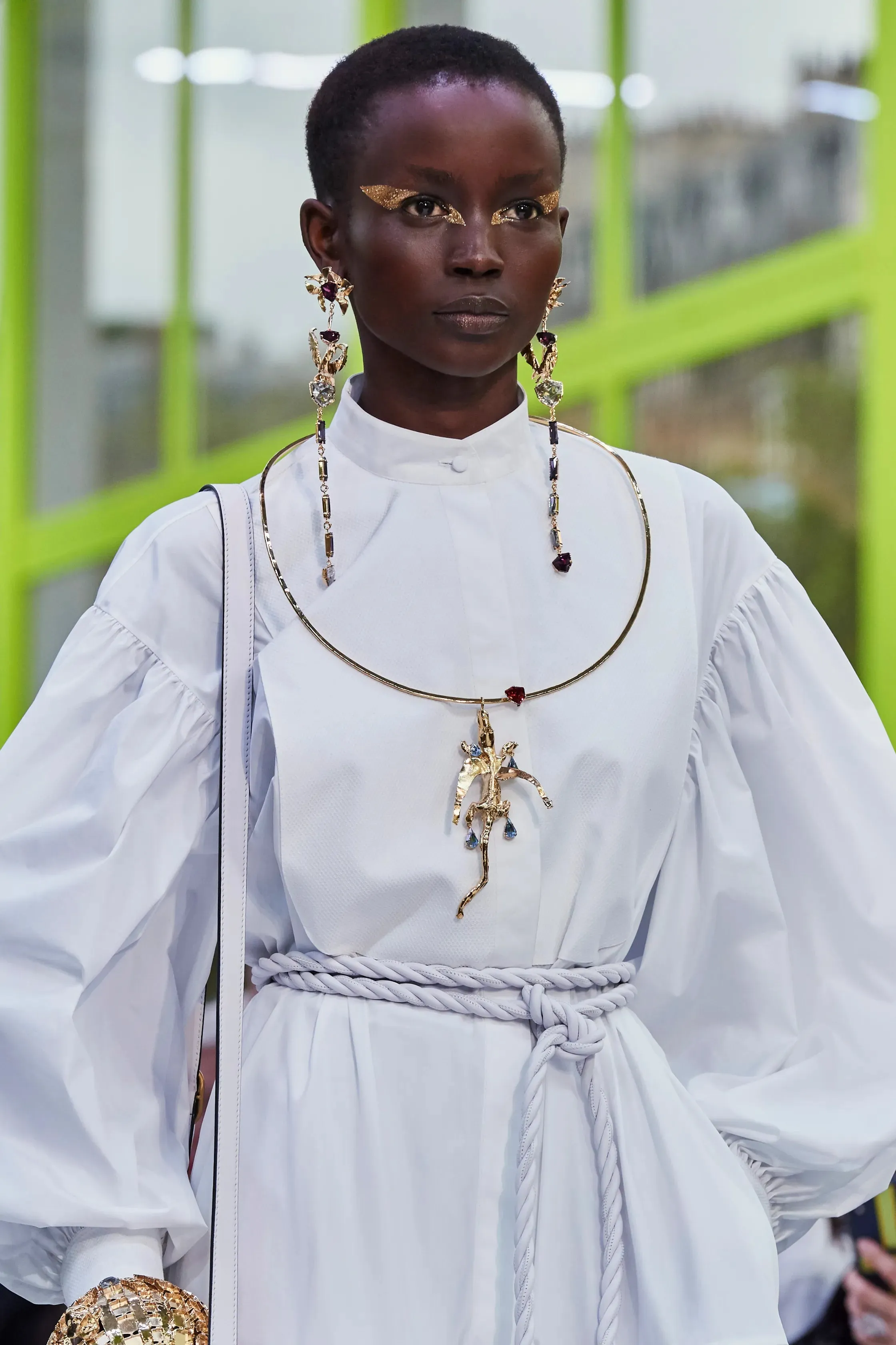 Spring 2020 Valentino by Pierpaolo Piccioli Runway White 'Le Blanc' Tuxedo Front Dress