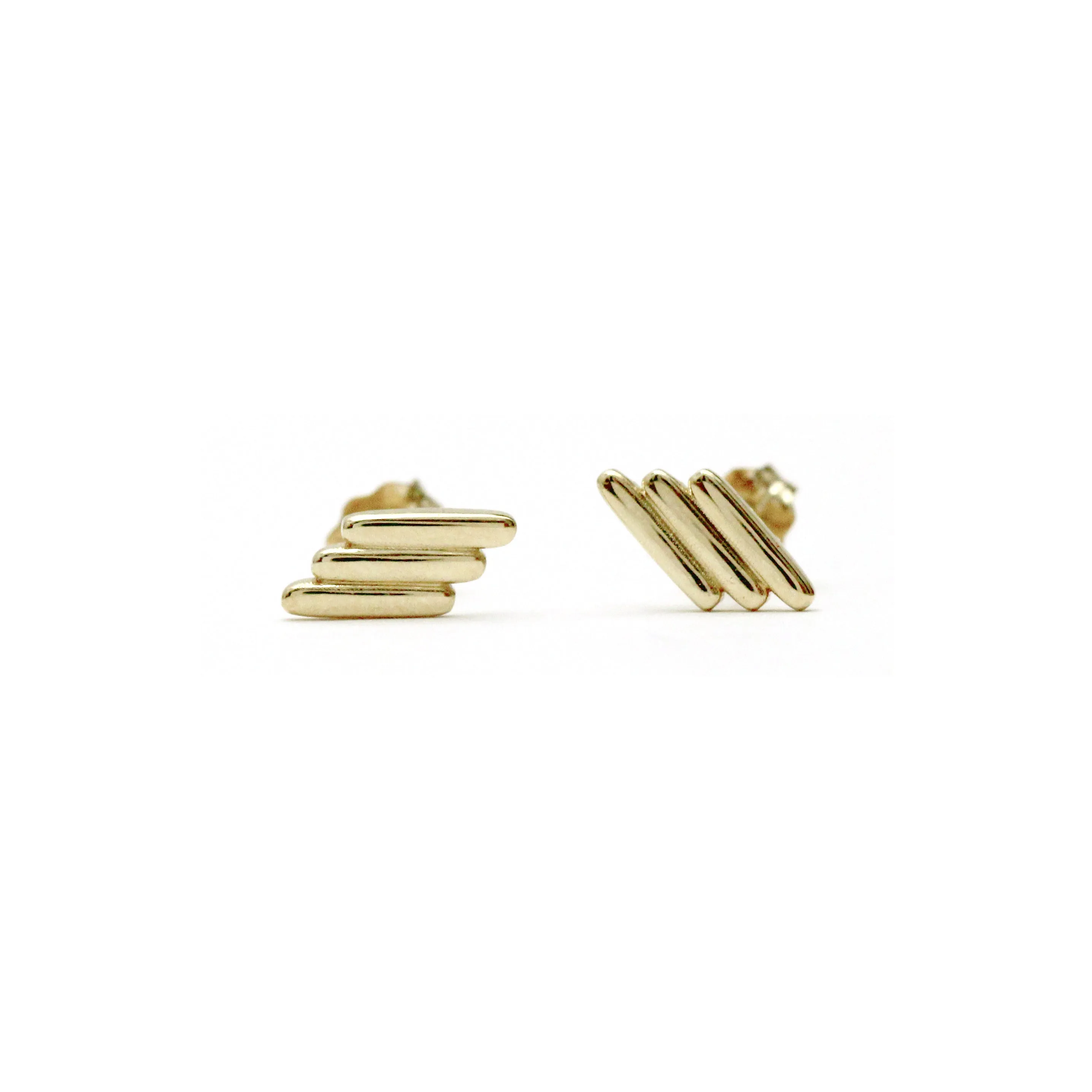 Stacked Bar Earrings