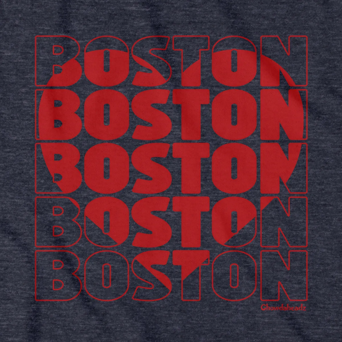 Stacked Boston Heart Hoodie