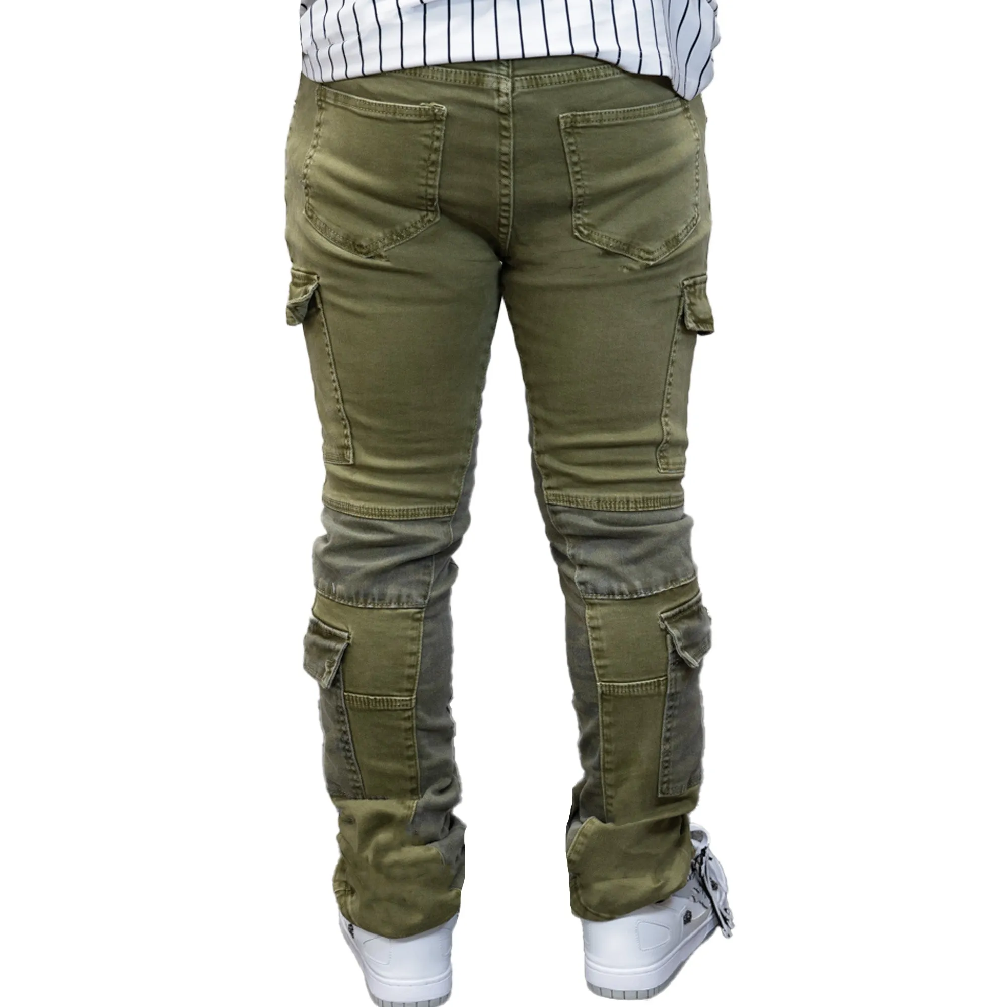 STACKED DENIM M5991T (OLIVE)