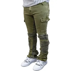 STACKED DENIM M5991T (OLIVE)