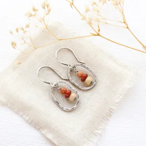 Stacked Desert Dangle Earrings