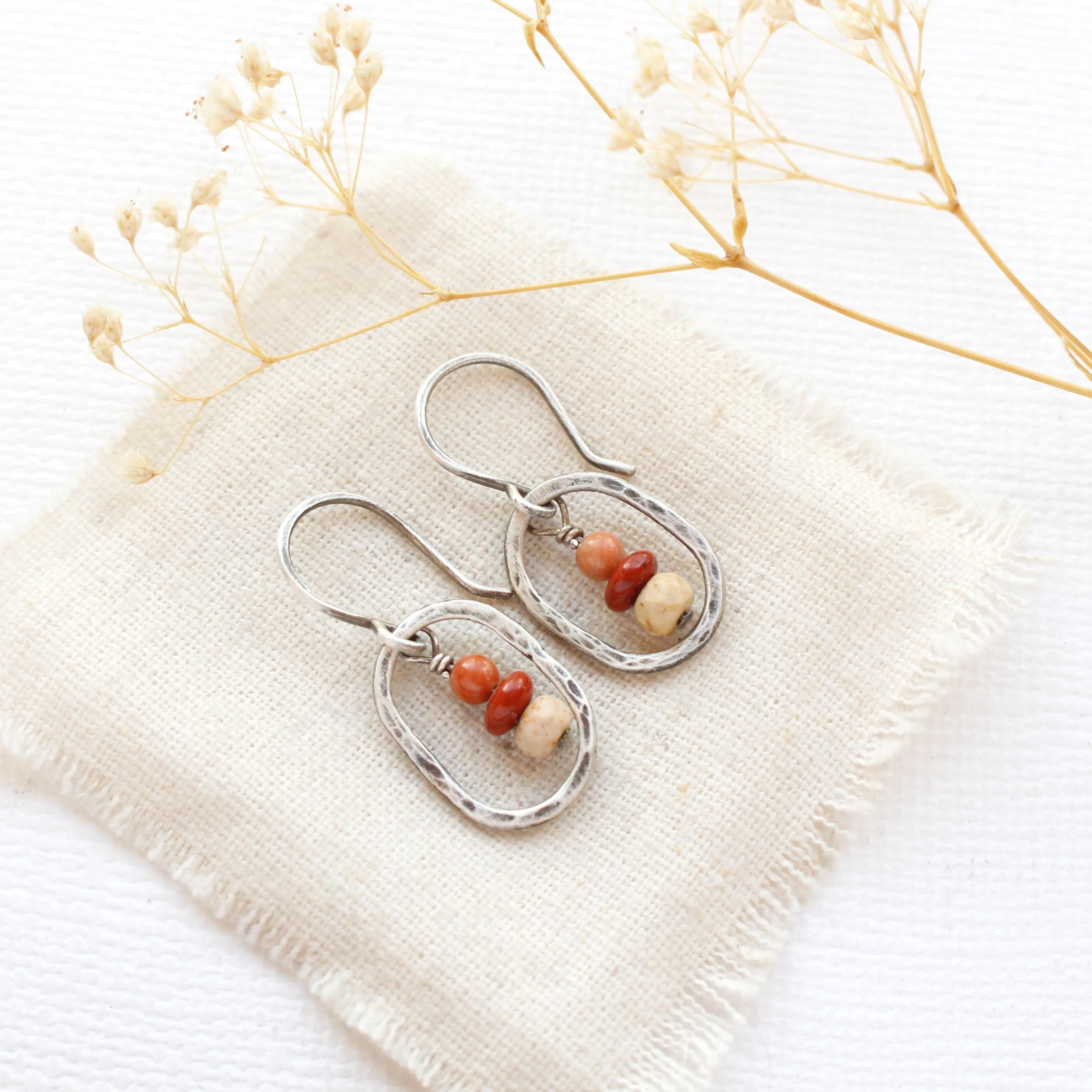 Stacked Desert Dangle Earrings