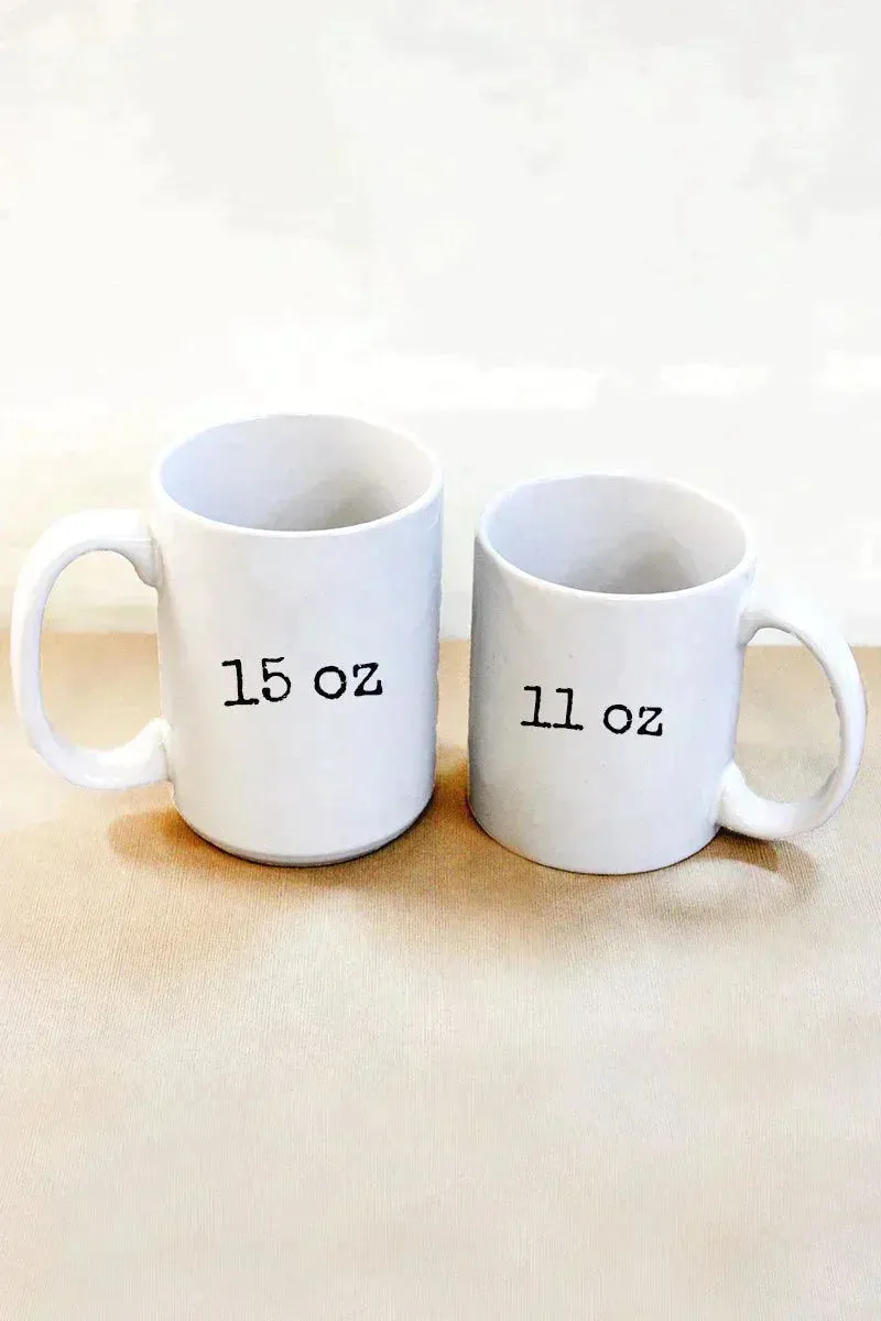 Stacked Merry Christmas White Mug