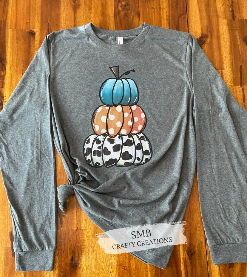 Stacked Pumpkin Cow