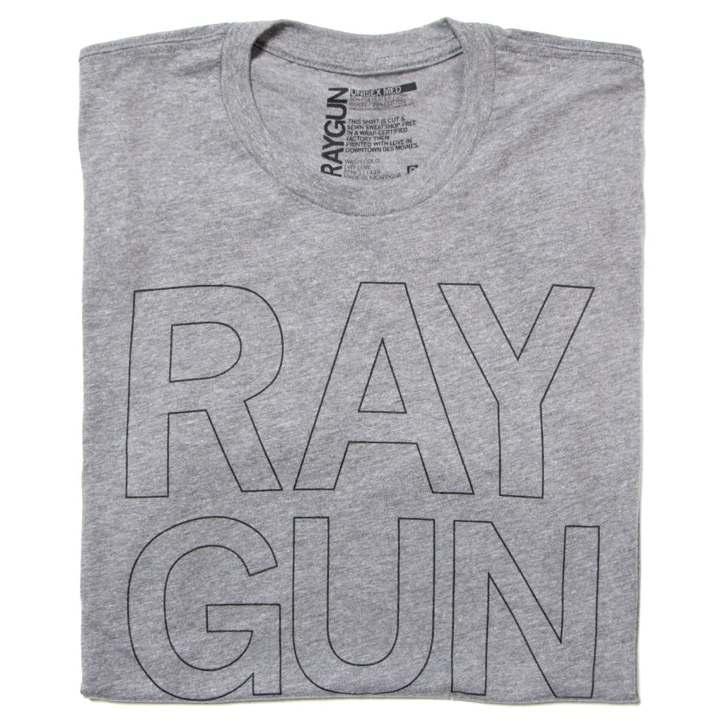 Stacked RAYGUN Text Logo Outline