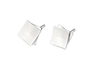 “Stacked Square” Stud Earrings