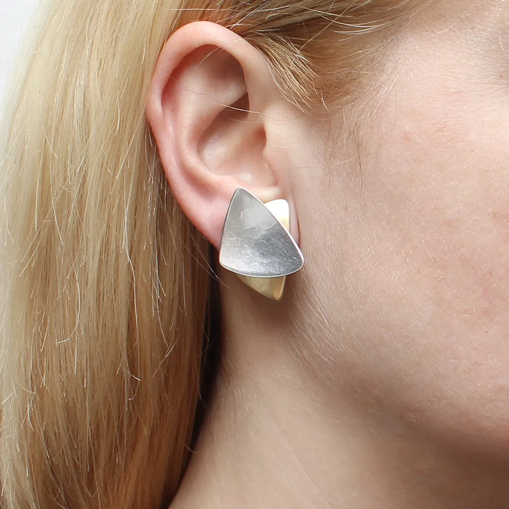 Stacked Triangle Earring