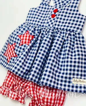 Star Spangled Bridget Tunic   Bloomers Set