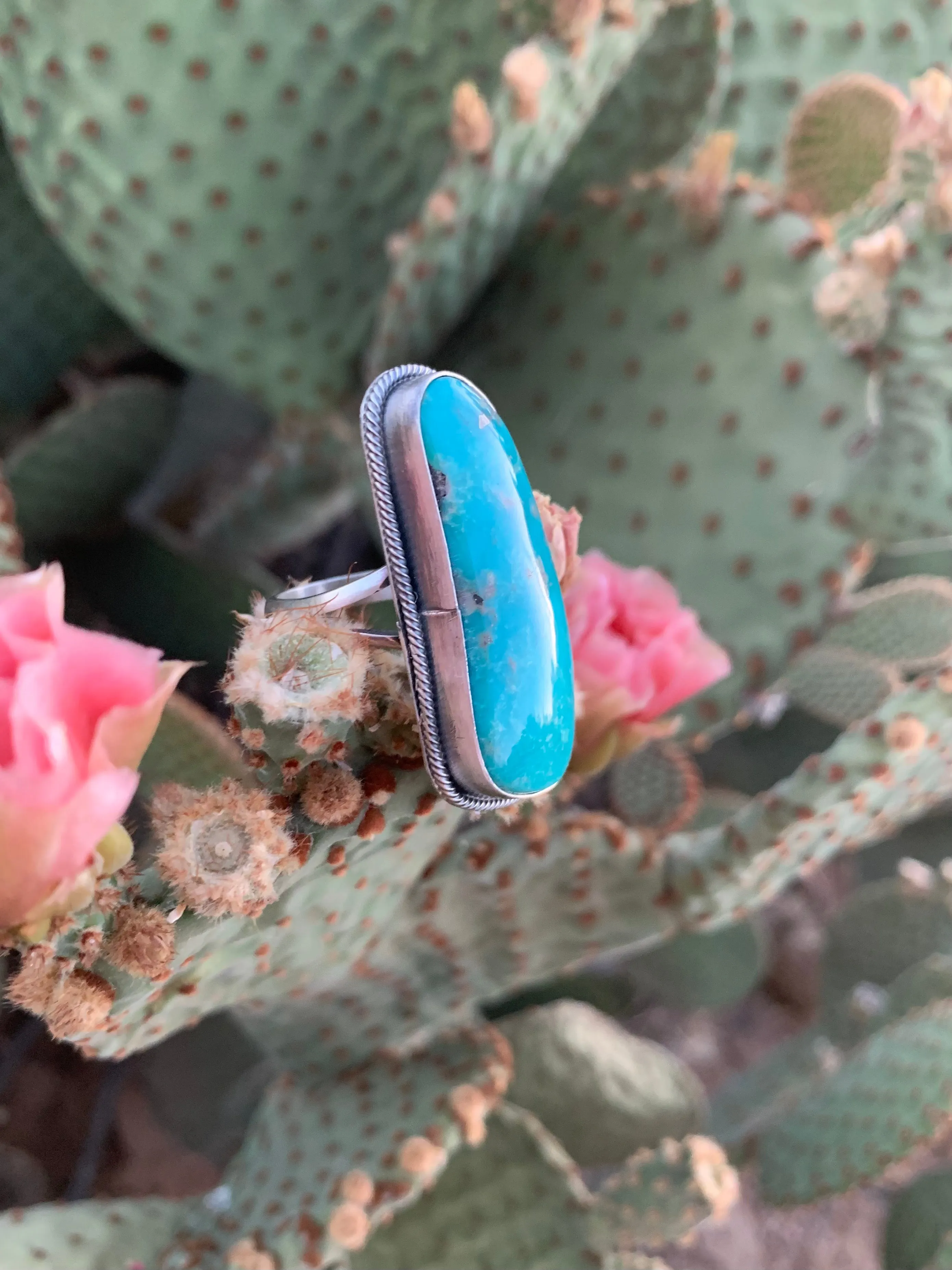 Statement Turquoise ring size 9