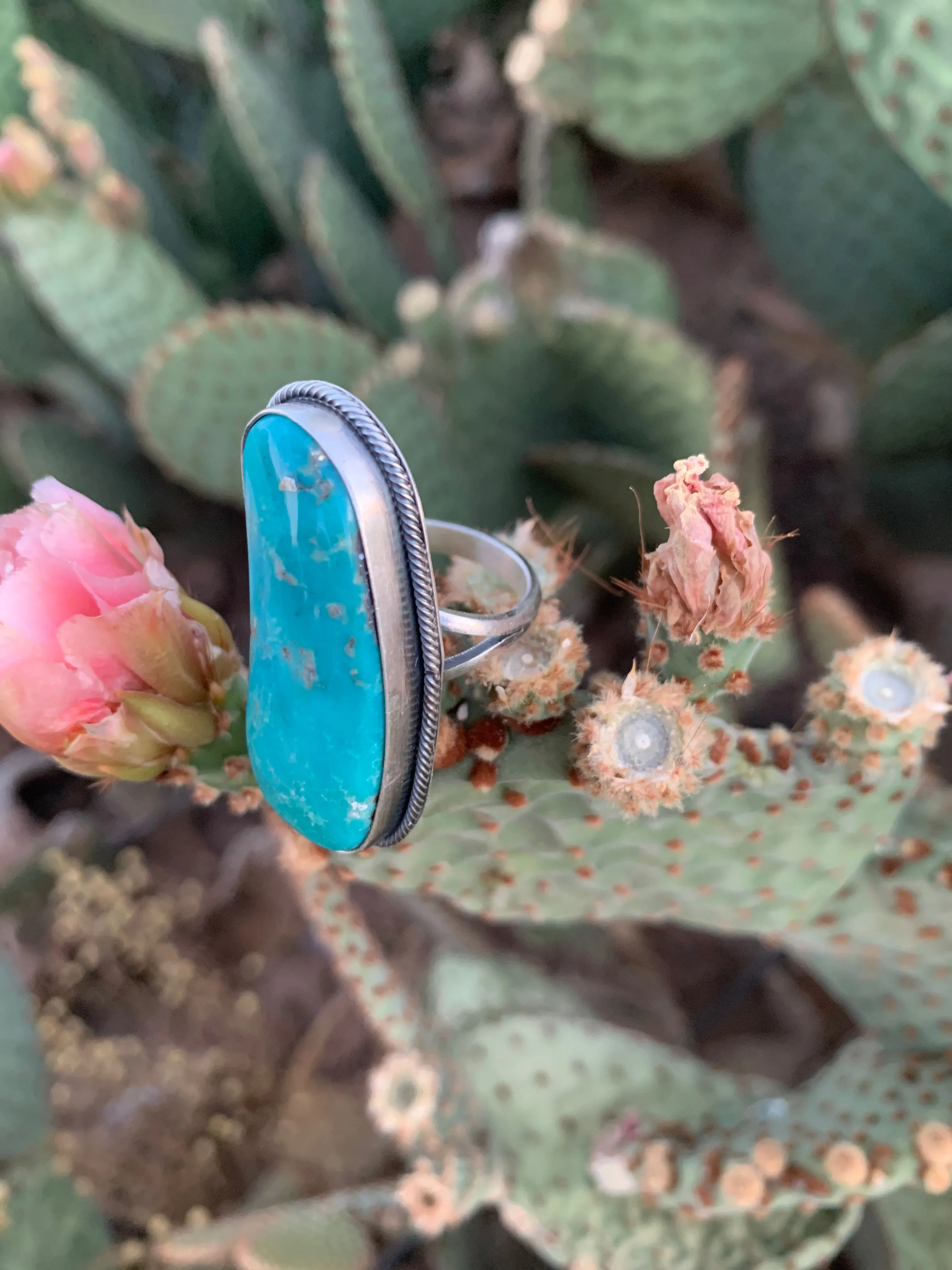 Statement Turquoise ring size 9