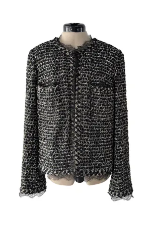 Stunning 2010 Chanel by Karl Lagerfeld Metallic Thread Jacket w Gripoix Buttons