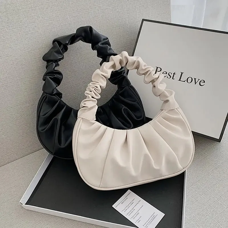 Summer Pleated Handlebags For Women