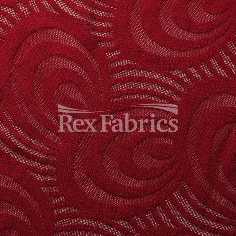 Swirl Lace - 4-Way Stretch Nylon Spandex Lace in 6 Colorways