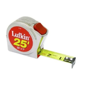 Tape Measure Engineer's Power Return 3/4'' X 12', Series 2000, Blade Style: A17, Chrome case/Yellow Clad