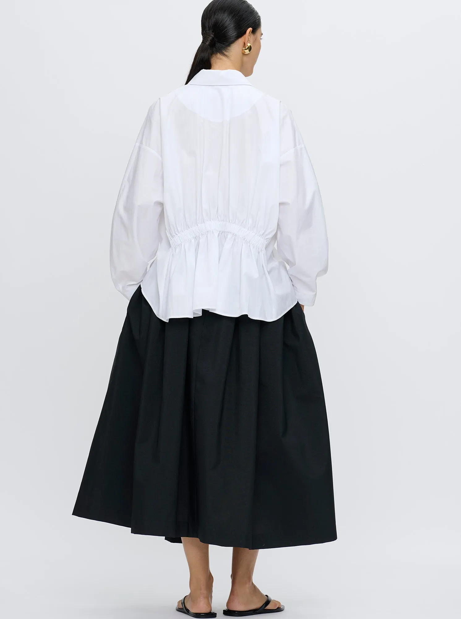 TARQUINA Gathered top White