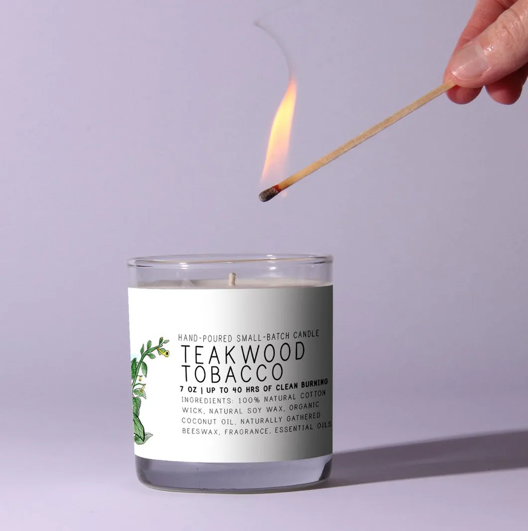 Teakwood Tobacco Candle | 7 oz