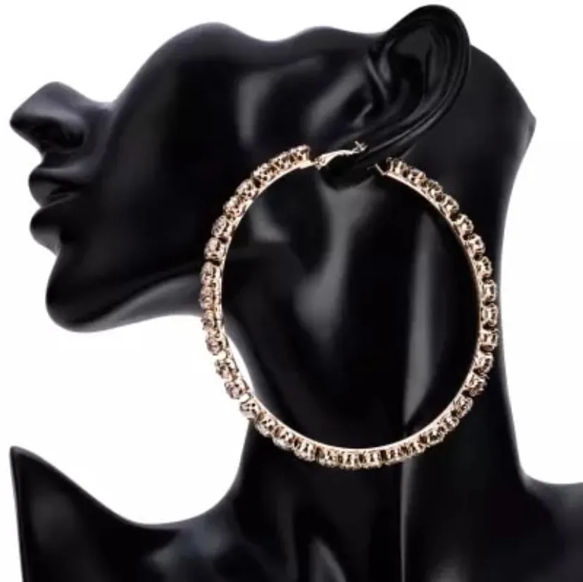 TENNIS HOOP EARRINGS