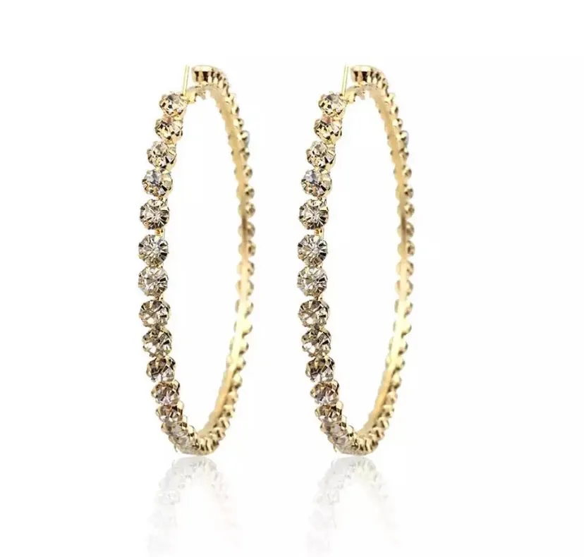 TENNIS HOOP EARRINGS