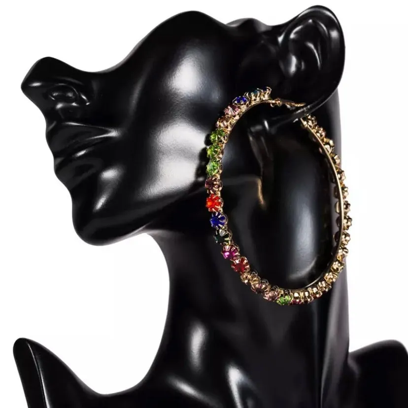 TENNIS HOOP EARRINGS