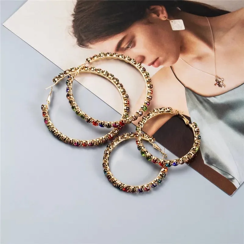 TENNIS HOOP EARRINGS