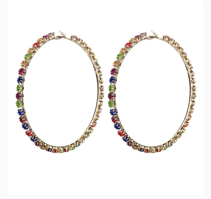 TENNIS HOOP EARRINGS
