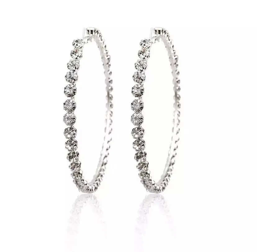 TENNIS HOOP EARRINGS