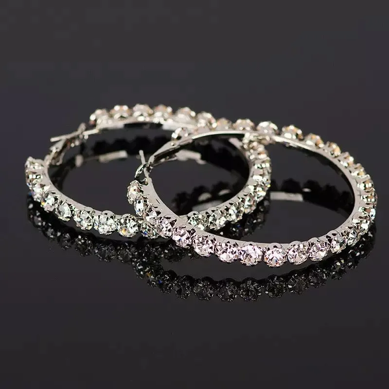 TENNIS HOOP EARRINGS