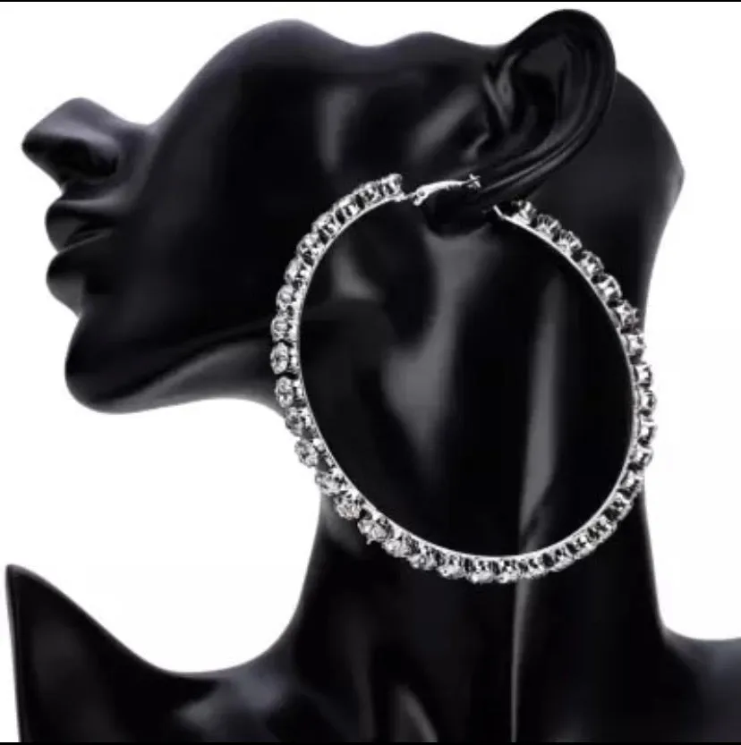 TENNIS HOOP EARRINGS