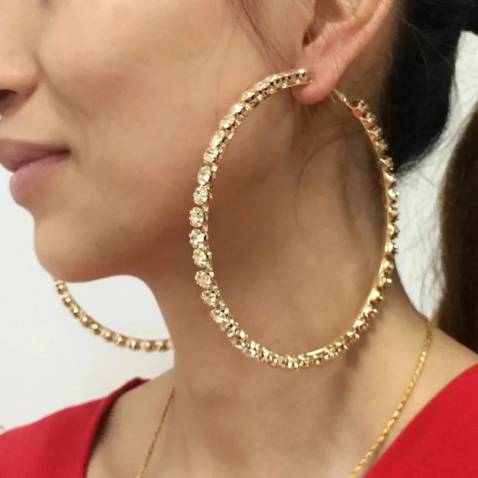 TENNIS HOOP EARRINGS
