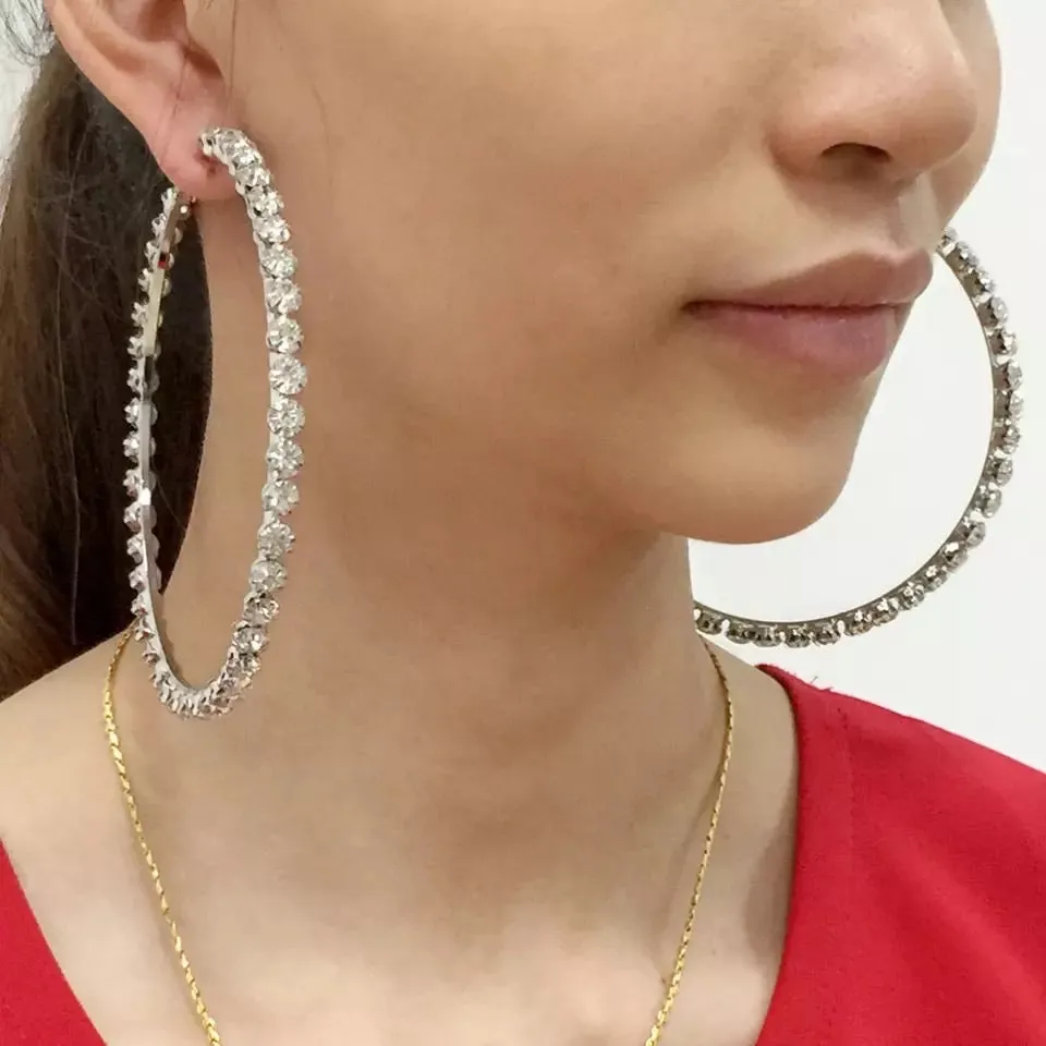 TENNIS HOOP EARRINGS