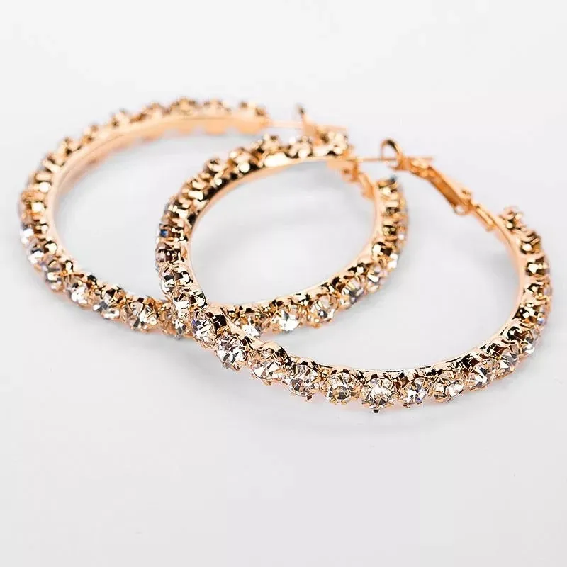 TENNIS HOOP EARRINGS