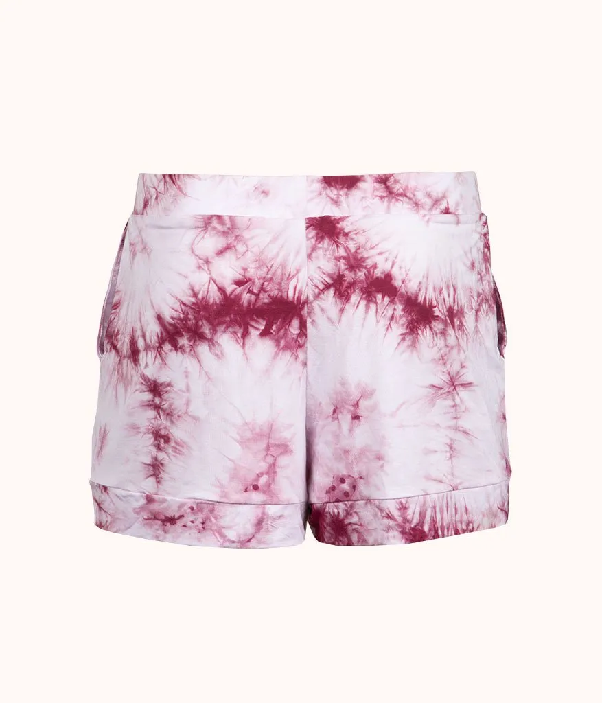 The All-Day Tie Dye Short: Pink Tie Dye