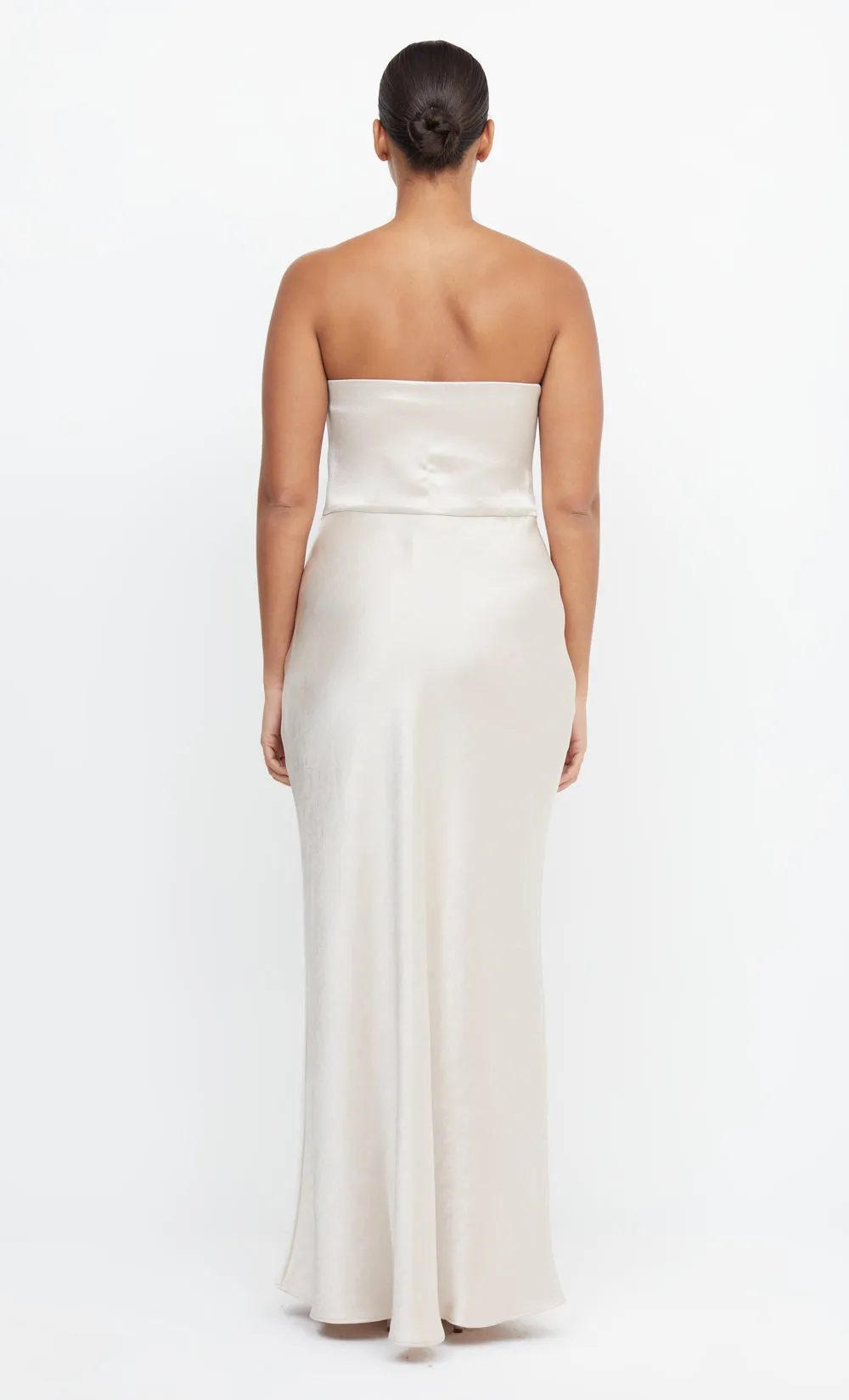 THE DREAMER STRAPLESS DRESS - SAND