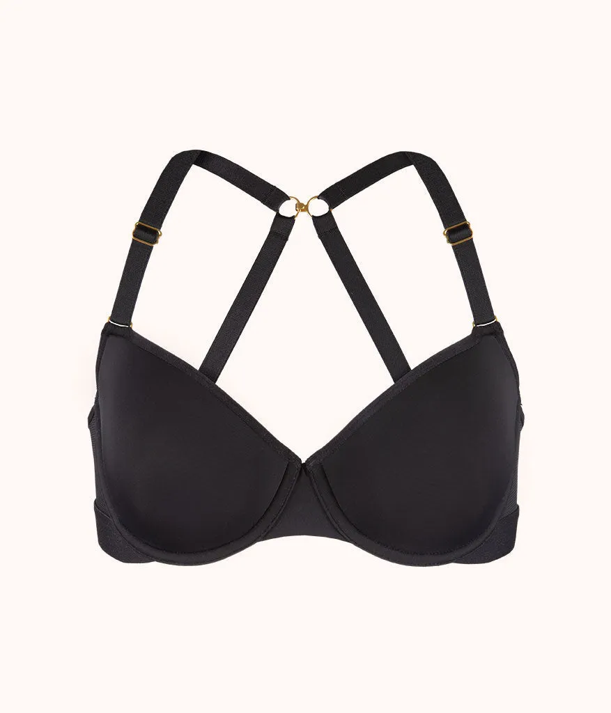 The Spacer T-Shirt Bra: Jet Black