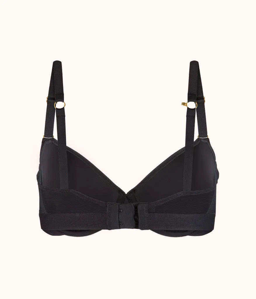 The Spacer T-Shirt Bra: Jet Black