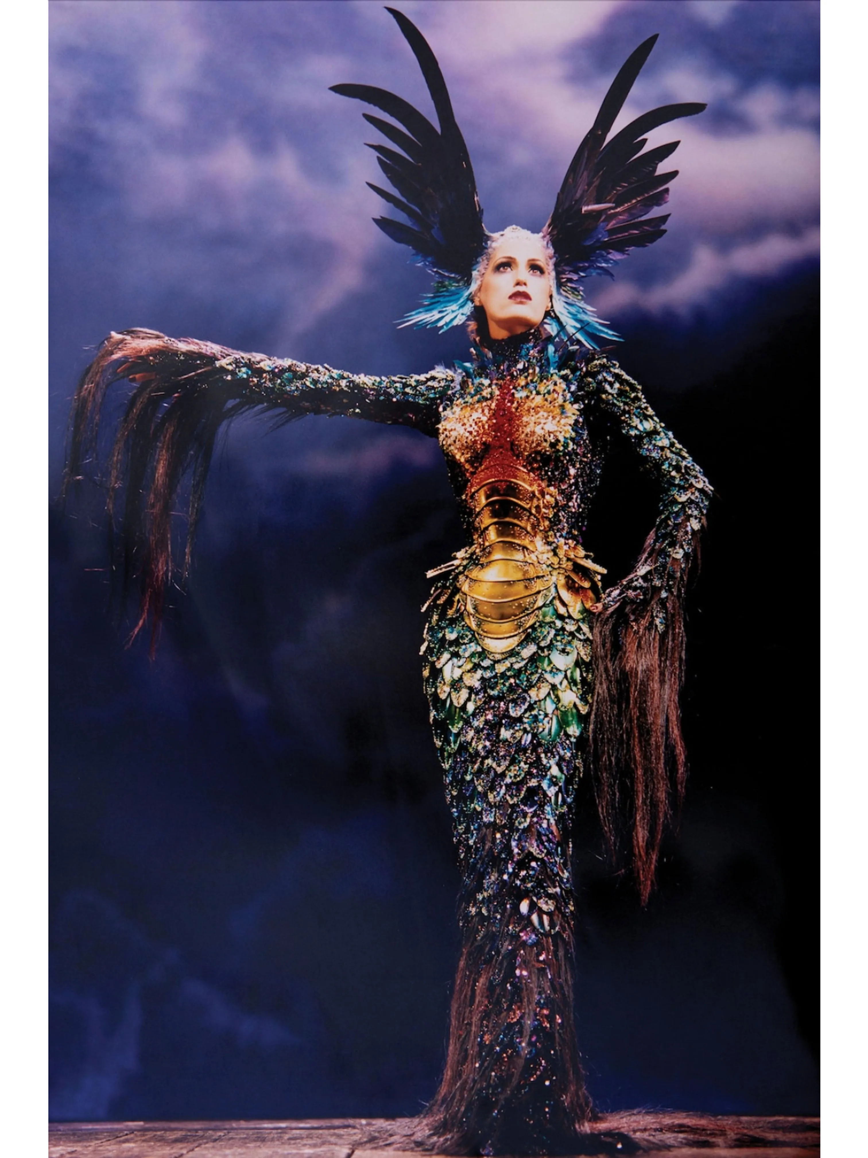 Thierry Mugler Couture 1990s Embellished Maxi Dress