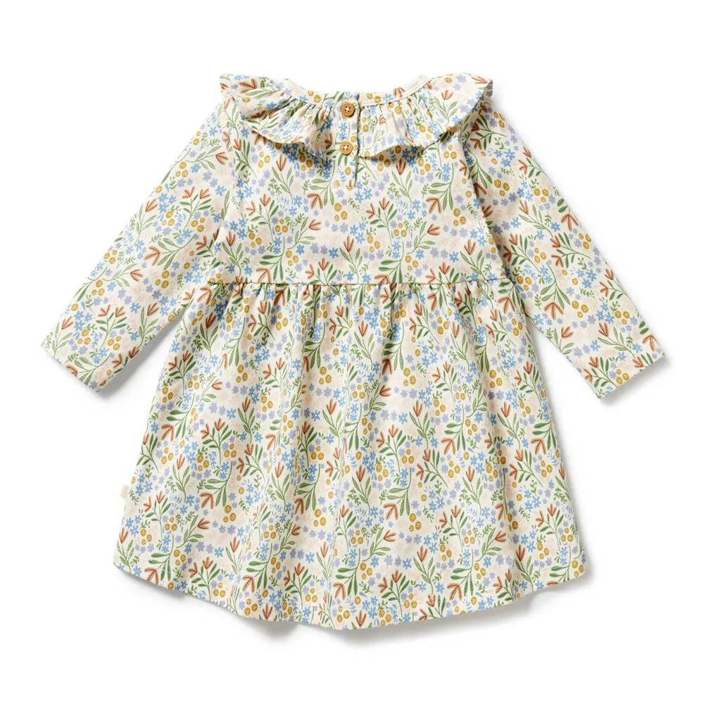 Tinker Floral Organic Ruffle Dress