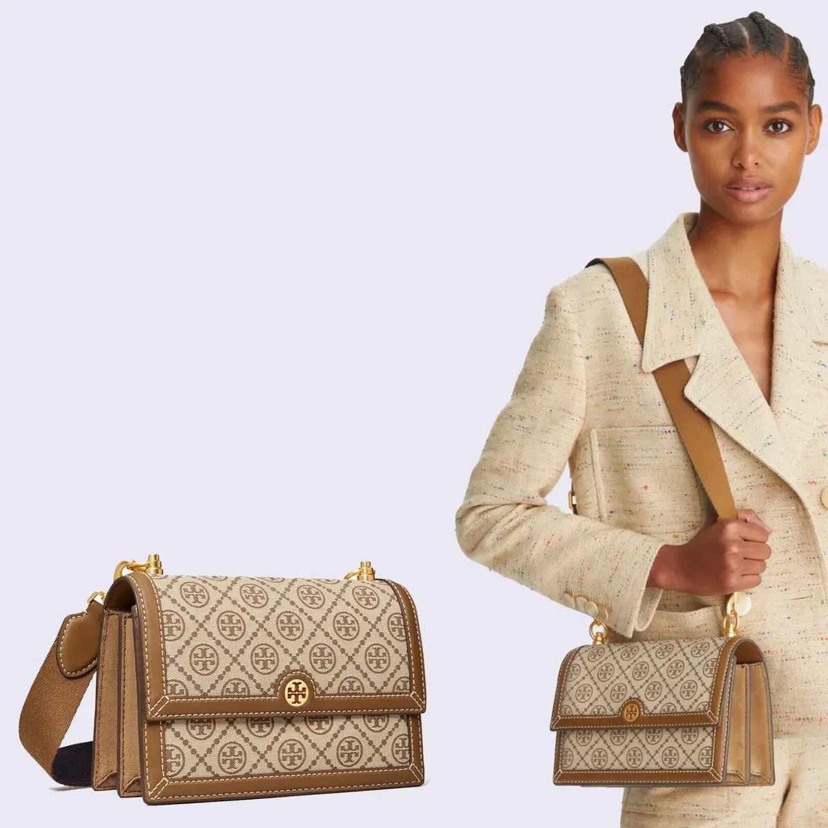Tory Burch T-Monogram Small Bag Hazelnut 37 -TB83313