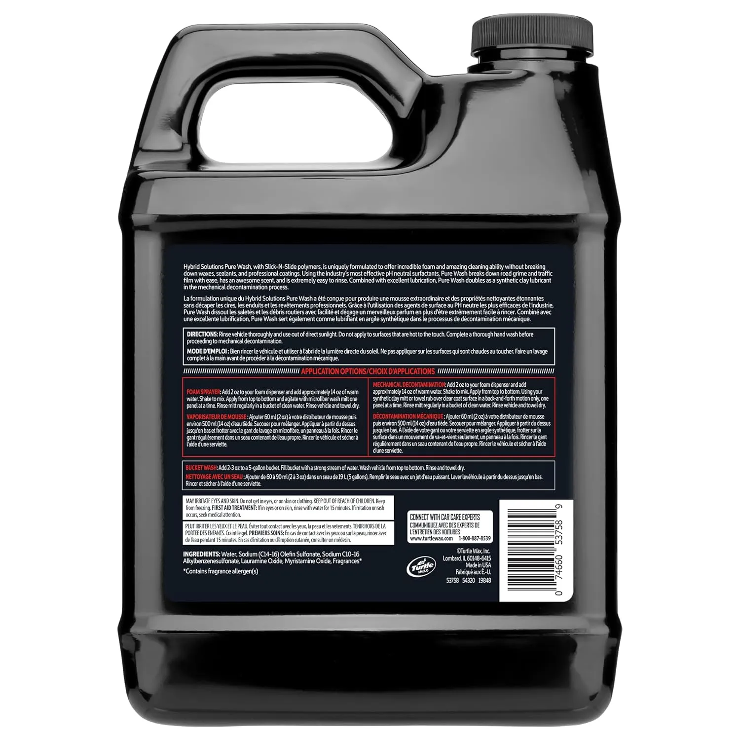 Turtle Wax Hybrid Solutions Pro Pure Wash Car Shampoo 1.89L