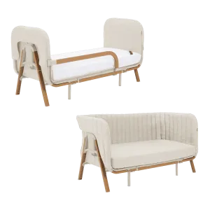Tutti Bambini Cozee XL Junior Bed & Sofa Expansion Pack - Scandinavian Walnut/Ecru