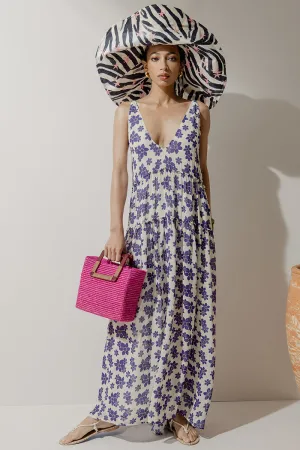 V Neck Gathered Dress