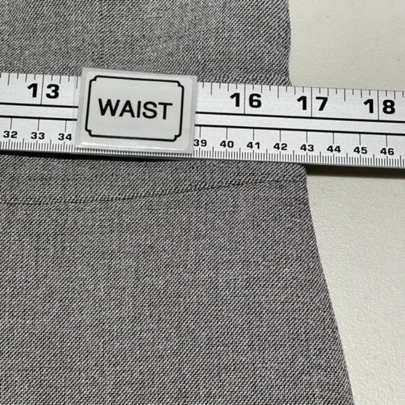 Vintage Anne Klein Womens Gray Pleated Skirt Suit Size 8P Office Ware