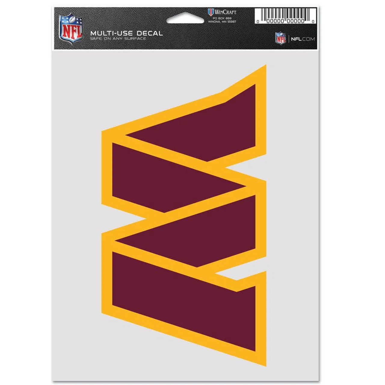 Washington Commanders Decal Multi Use Fan Single