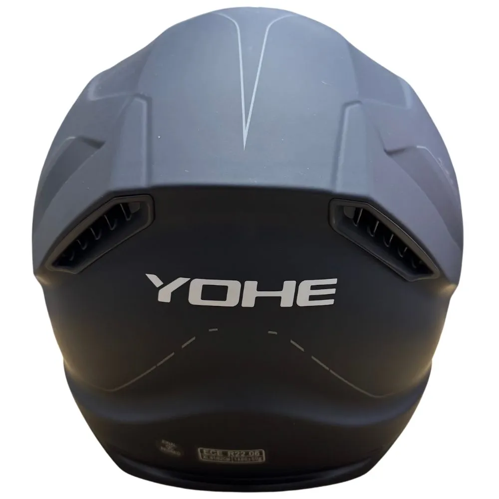 YOHE 987 Solid Matt Black Helmet