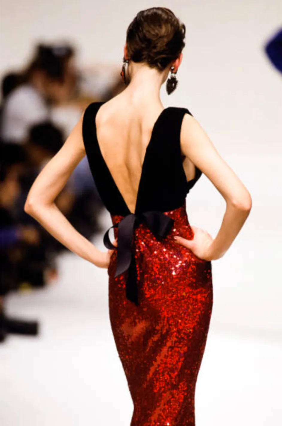 Yves Saint Laurent Fall 1993 Plunge & Sequin Dress