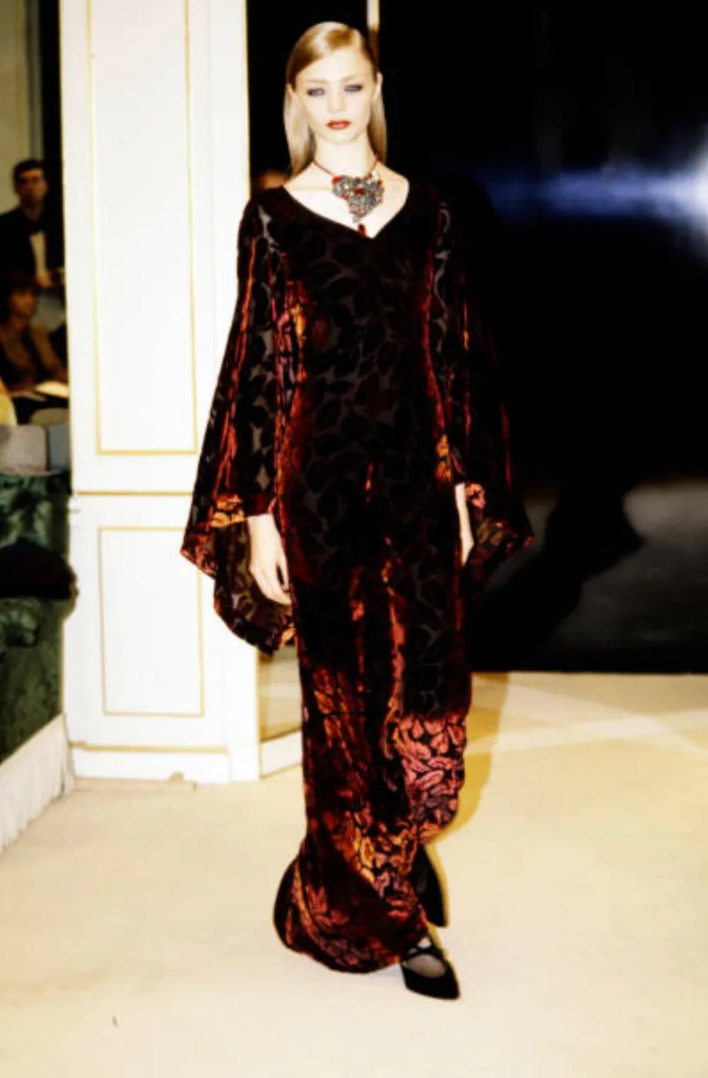 Yves Saint Laurent Fall 1998 Silk Devore