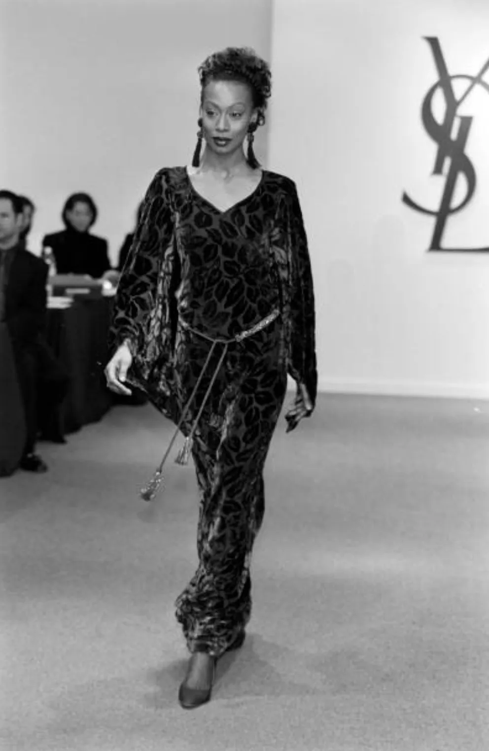 Yves Saint Laurent Fall 1998 Silk Devore