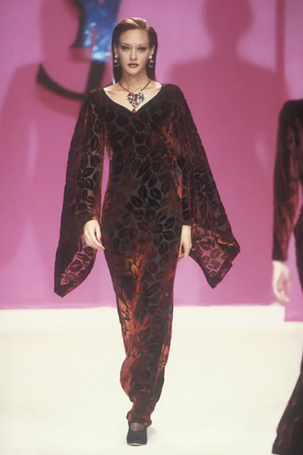 Yves Saint Laurent Fall 1998 Silk Devore